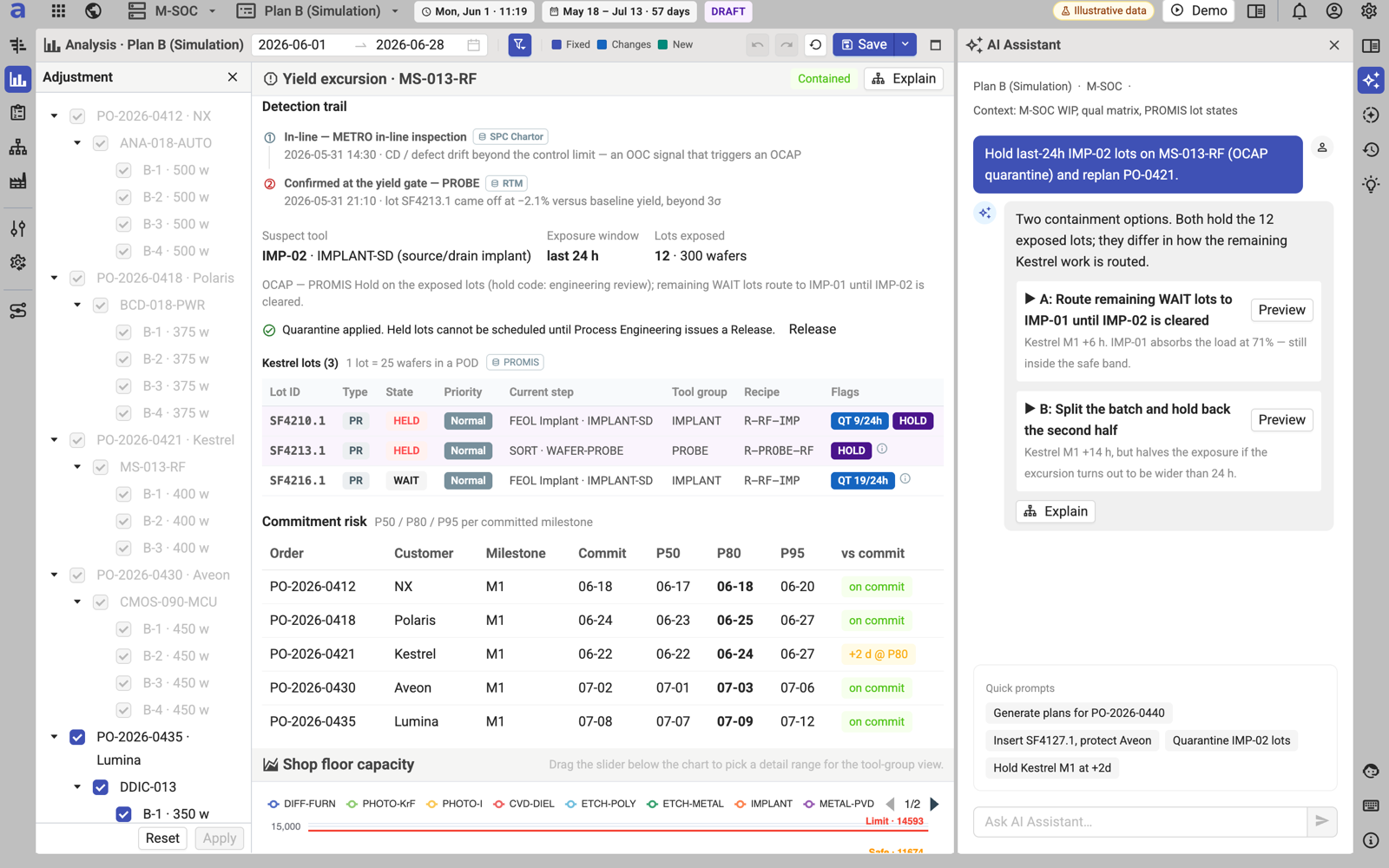 aPlanner MVP — AI assistant proposing quarantine scenarios